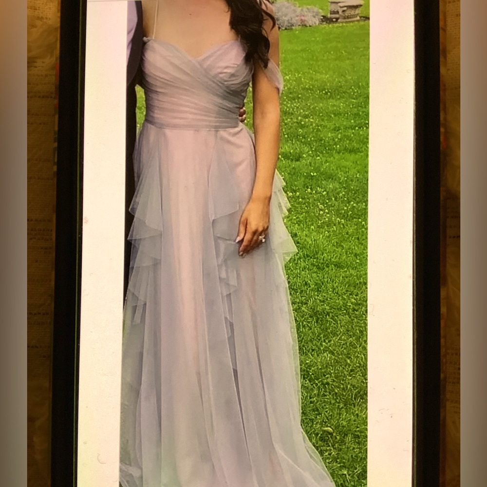 WTOO Grey & Taupe Tuille Gown